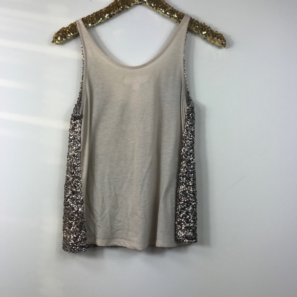 NWOT Gold Sequin Tank Top - Picture 5 of 5